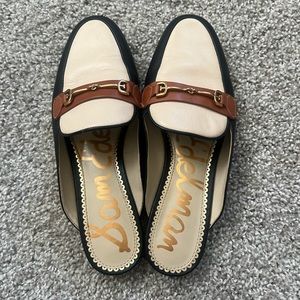 Sam Edelman Black, Tan, & Cream Slip On Loafers. Size 6.5